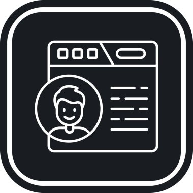 - Makine. Web simgesi basit illüstrasyon