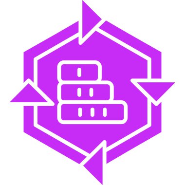 Veri Merkezi simgesini, vektör çizim