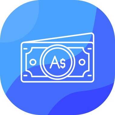 Dolar. Web simgesi basit illüstrasyon