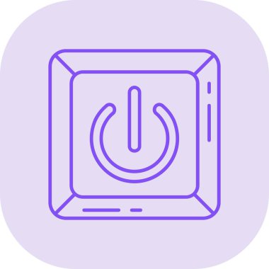 güç simgesi vektör illüstrasyonu