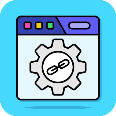 Web simgesi vektör illüstrasyonu