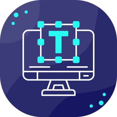 Bilgisayar simgesinin vektör illüstrasyonu