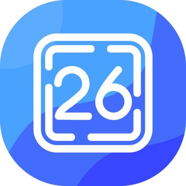 soyut arkaplanda 2 numaralı simge izole edildi