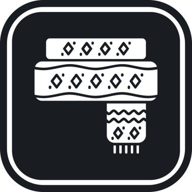 Modern b 'nin vektör illüstrasyonu simge müziğinden yoksun