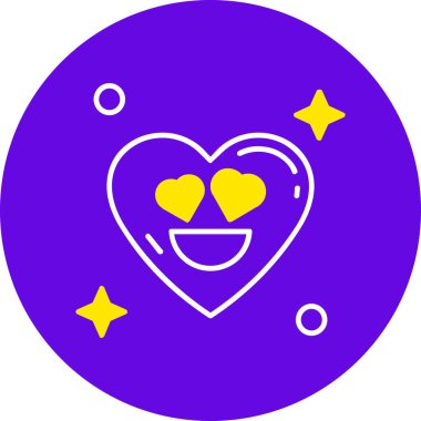 Aşk. Web simgesi basit illüstrasyon