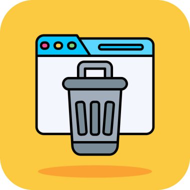 Geri dönüşüm sembolü vektör illüstrasyon tasarımlı çöp kutusu