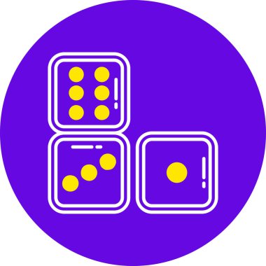 Kumarhane Web simgesi basit illüstrasyon