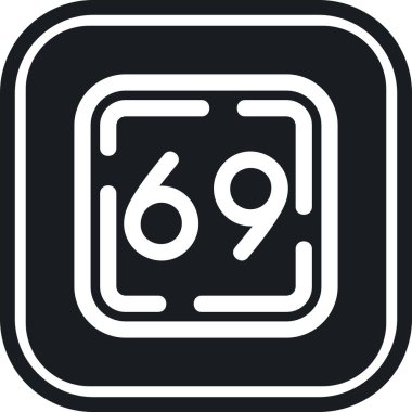 666 simgesinin vektör illüstrasyonu