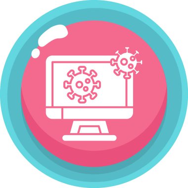 Bilgisayar. Web simgesi basit illüstrasyon