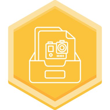 Kamera. Web simgesi basit illüstrasyon