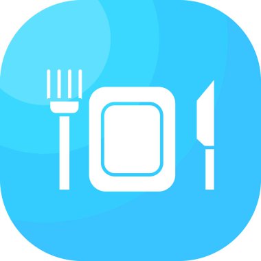 yiyecek simgesi, vektör illüstrasyonu basit tasarım