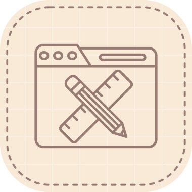 Modern eğitim ikonunun vektör illüstrasyonu