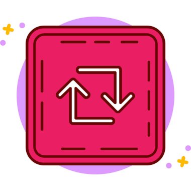 arkaplanda tasarım için renk web simgesi