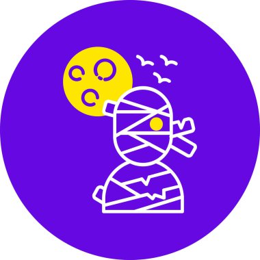 Şirin bir cadılar bayramı balkabağının vektör çizimi