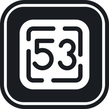 number 5 icon, vector illustration