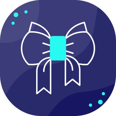 Vektör çizim kurdele simgesi