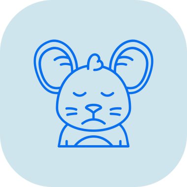 Şirin bir çizgi film simgesinin vektör çizimi