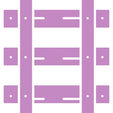 yatak ağı simgesi basit illüstrasyon