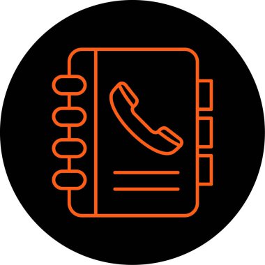 Telefon simgesinin vektör illüstrasyonu