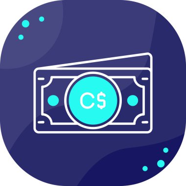 Para için. Web simgesi basit illüstrasyon