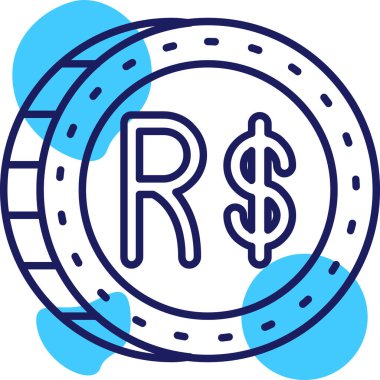 Dolar. Web simgesi basit illüstrasyon