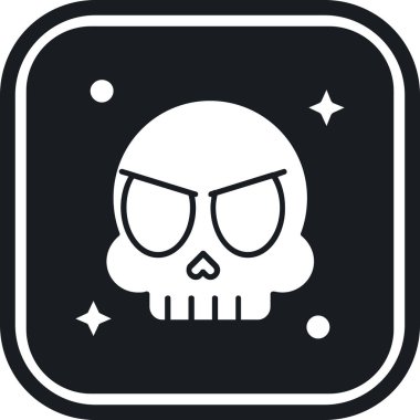 Siyah kafatası vektör çizim