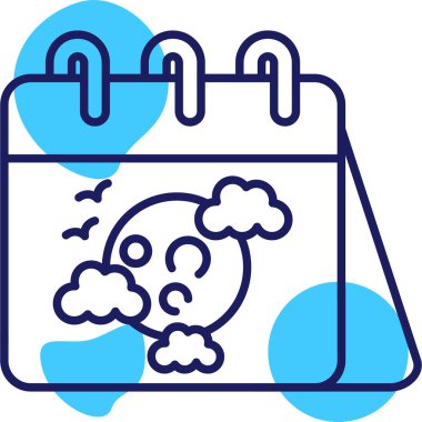 Kurukafa simgesi vektör illüstrasyonu