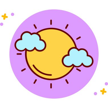 Güneş Simgesi Vektör illüstrasyonu