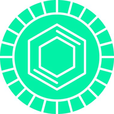 Benzersiz dairesel süsleme vektör simgesi