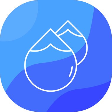 su damlası ikon vektör illüstrasyonu