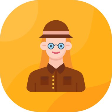 Avatar kadın vektör simgesi