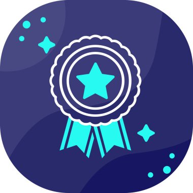 Madalya. Web simgesi basit illüstrasyon