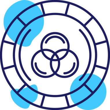 Beyaz arkaplandaki bir cankurtaran simgesinin vektör çizimi