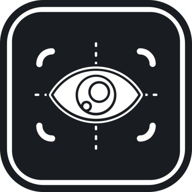 Göz. Web tasarımı basit illüstrasyon