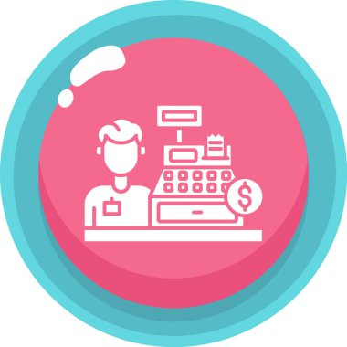 bankacılık simgesi. Web için para vektör simgesinin basit illüstrasyonu