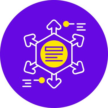 Molekül simgesi vektör illüstrasyonu