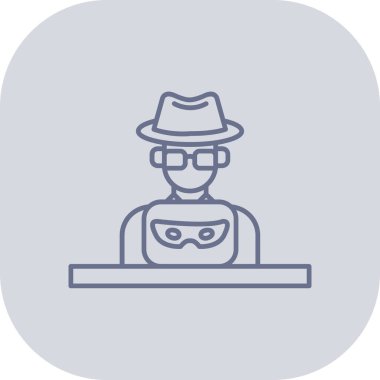 Gözlüklü adamın vektör çizimi