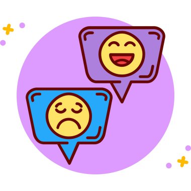 Sohbet simgesi vektör illüstrasyonu