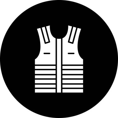 Yelek. Web simgesi basit illüstrasyon