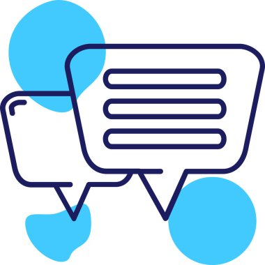 kabarcık sohbet iletişim simgesi - özet biçimi