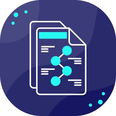 Belge. Web simgesi basit illüstrasyon