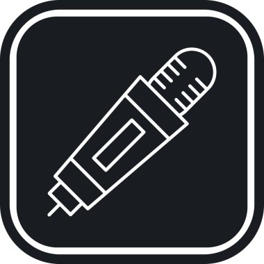 Tek bir simgenin vektör illüstrasyonu