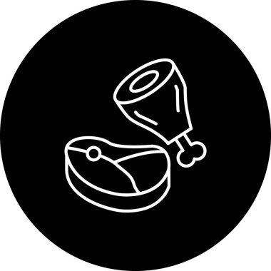 Gıda simgesinin vektör illüstrasyonu