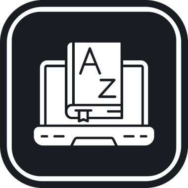 Dizüstü bilgisayar simgesi vektör çizimi