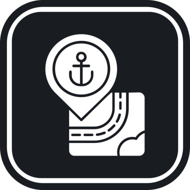 vektör çapa simgesi illüstrasyonu