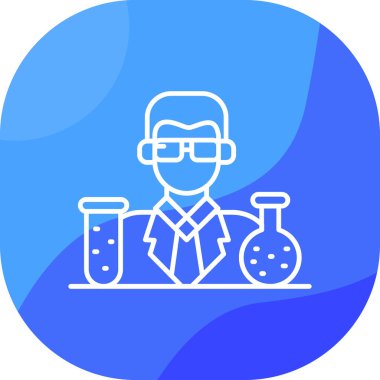 Bilim adamı ikonu - ana hatlarıyla