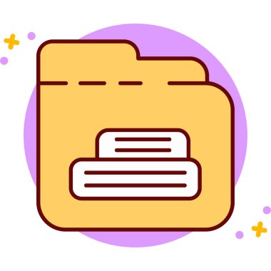 Dosya. Web simgesi basit illüstrasyon