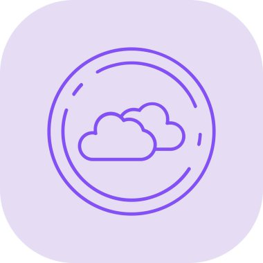 Bulut hesaplama. Basit ağ simgesi