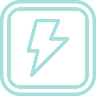 Yıldırım simgesini işaret illüstrasyon vektör