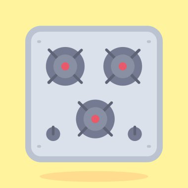 düz tencere ikonu, düz tasarım.